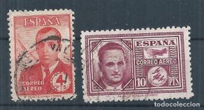 Sellos: R22.G14/ ESPAÑA EDIFIL 991/92, USADOS, CATALOGO 25€, HAYA Y GARCIA MORATO, 1945